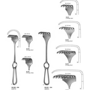 G124 Retractors Deep Form Korte Israel